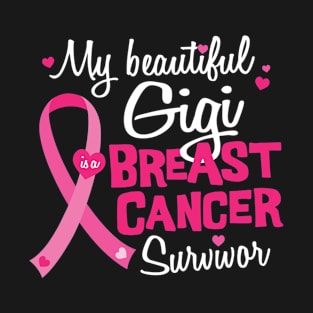 Beautiful Gigi Breast Cancer Survivor Awareness T-Shirt