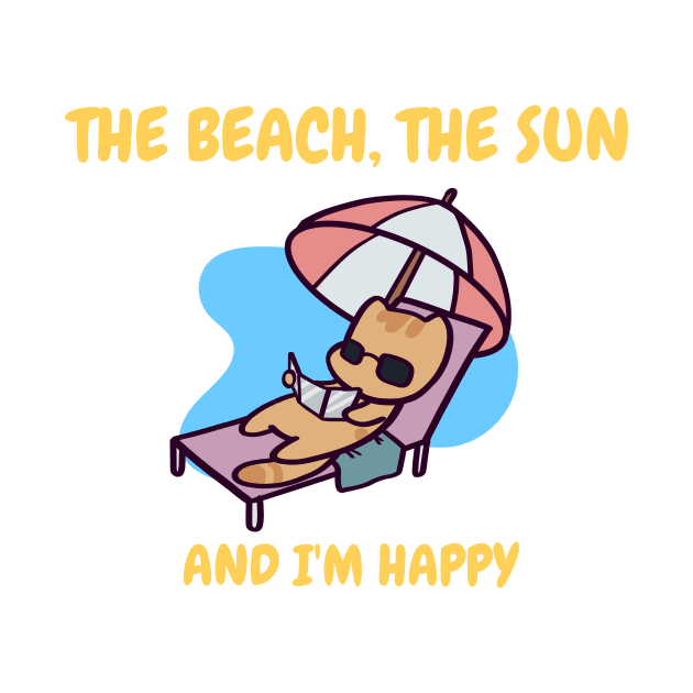 The Beach, The Sun, And I'm Happy by ThumboArtBumbo