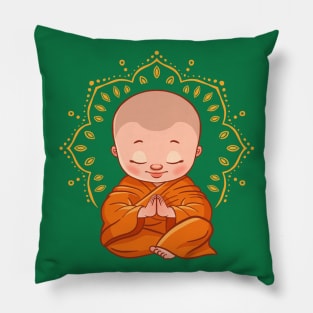 Cute Buddha Lotus Flower Mandala Yoga Lover Buddhist Gift Pillow