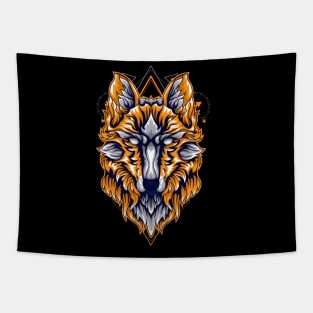 wolf golden Tapestry