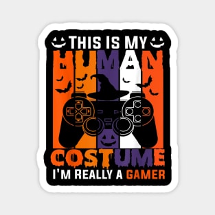 HALLOWEEN VIDEO GAMER Pumpkin Jack O Lantern Magnet