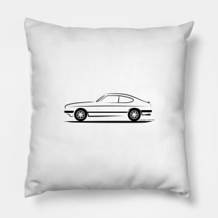 Ford Capri Black Pillow