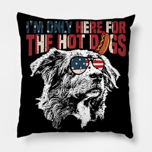 Australian Shepherd Shirt Funny 4th of July Pillow