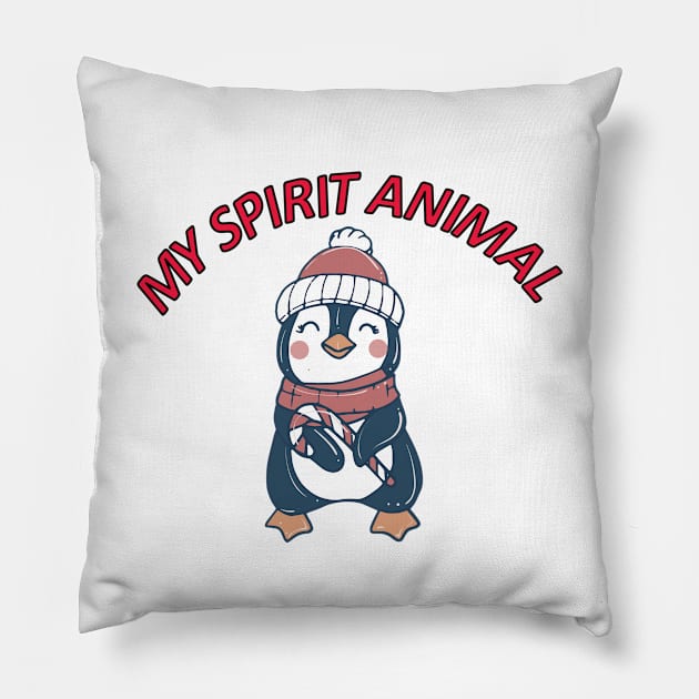 penguin my spirit animal Pillow by hatem