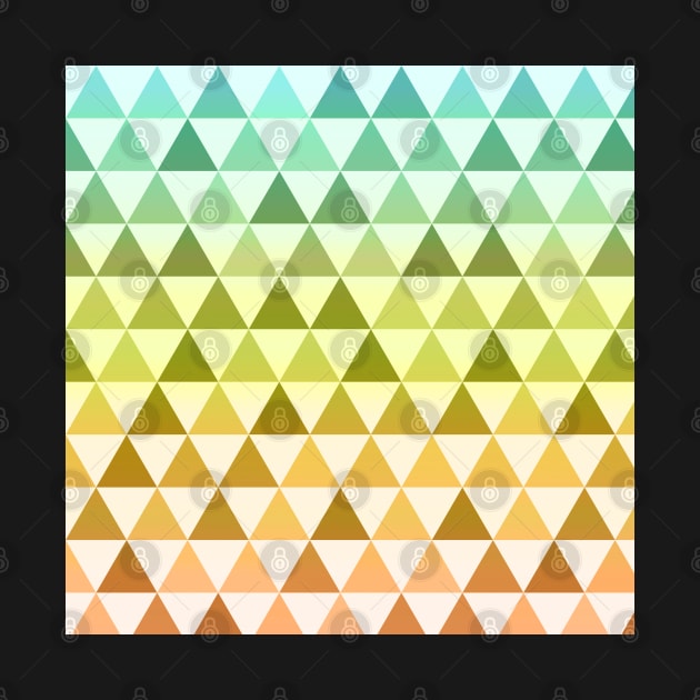 Orange and green triangle mosaic pattern by SamridhiVerma18