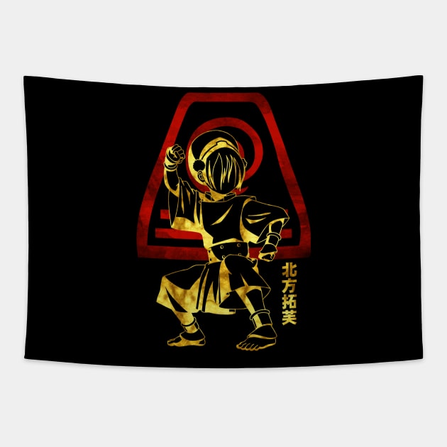 Toph Beifong Tapestry by saufahaqqi