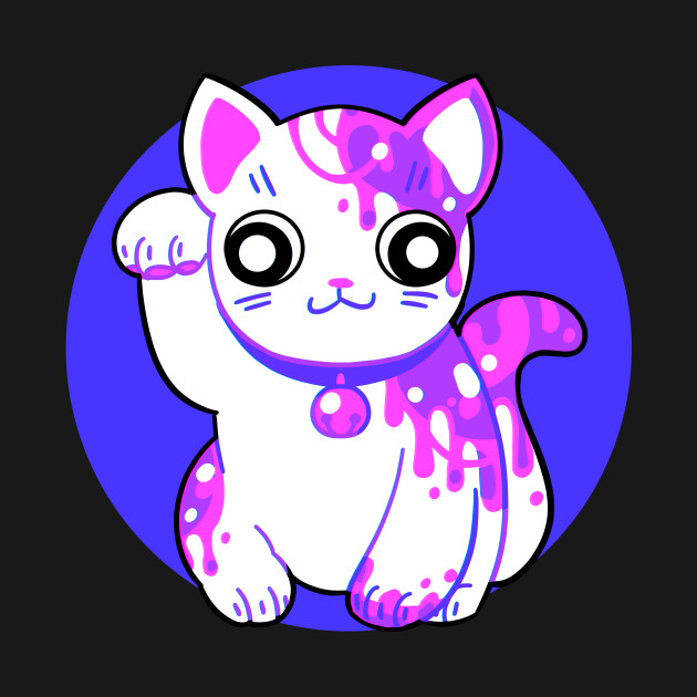Messy Lucky Kitty - Lucky Cat - Phone Case