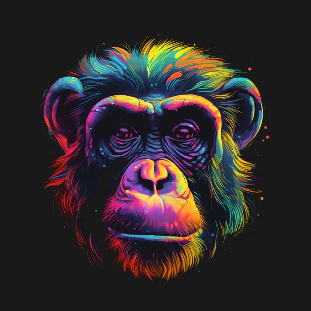 Neon Chimp by Everythingiscute