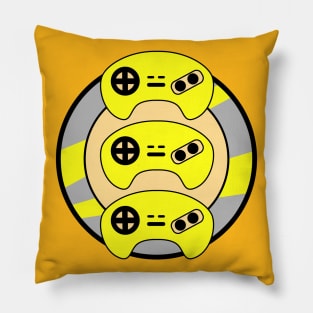 Yellow Triple Controller Pillow