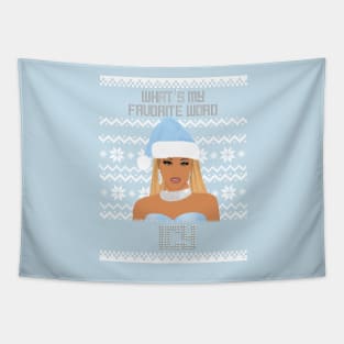 Icy Girl Christmas Holiday Season Saweetie Fan Art Tapestry