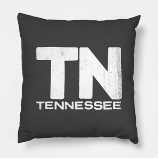 TN Tennessee Vintage State Typography Pillow