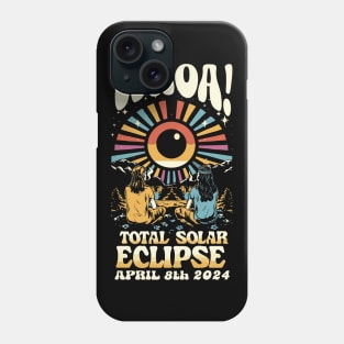 Whoa! Total Eclipse of the Sun 2024 Phone Case