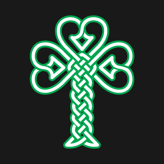 Celtic knotwork Shamrock by PeregrinusCreative