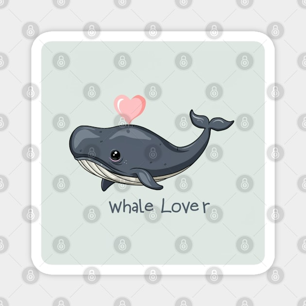 Cute whale lover Magnet by Spaceboyishere