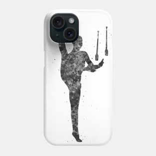 Rhythmic gymnastics juggling Phone Case