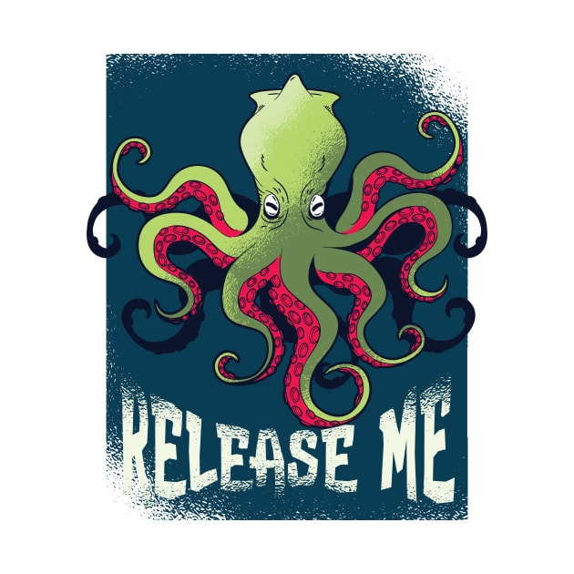 Kraken Release Me Graphic Tee by vexeltees