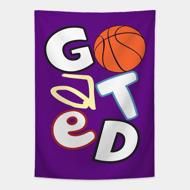 GOATED Basketball Puzzle (Pro Oreo) Tapestry by WavyDopeness