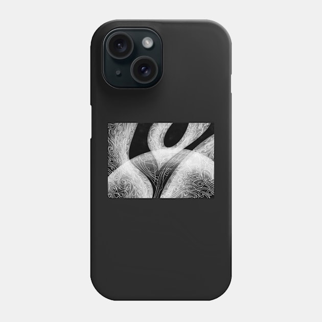 Black & White Composition Phone Case by Lyuda