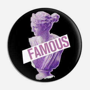 FAMOUS Vintage Statue Pin