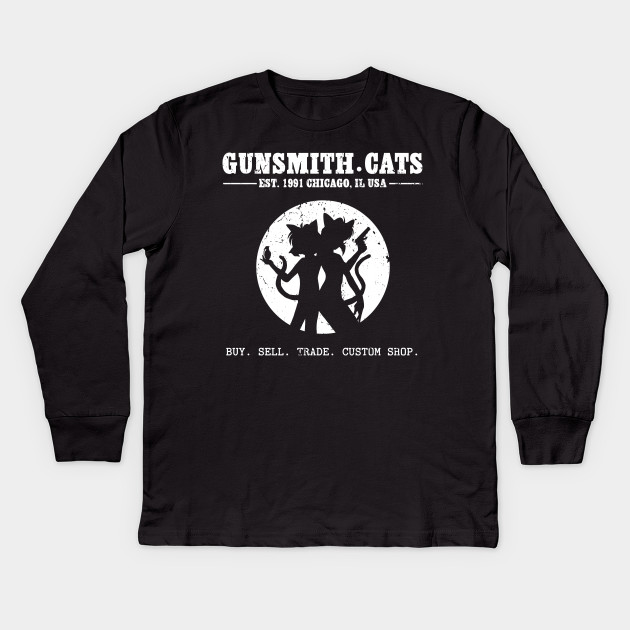 Gunsmith Cats Shop Wht Anime Kids Long Sleeve T Shirt