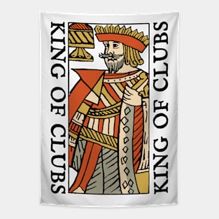 Original Standard Character of Playing Card King of Clubs Tapestry