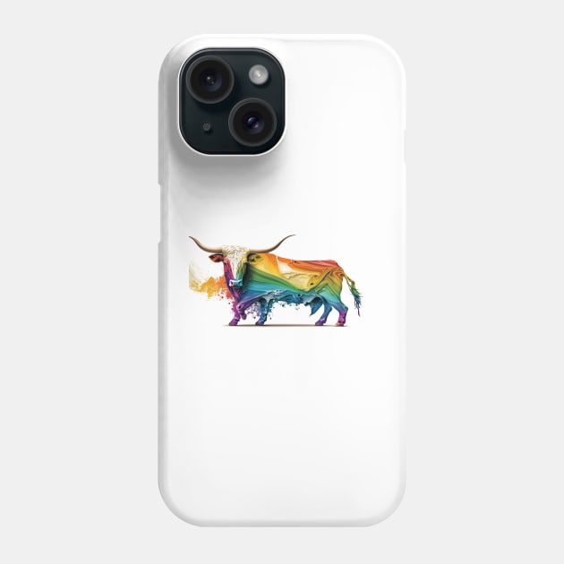 Longhorn Bull Phone Case by Urban Archeology Shop Gallery