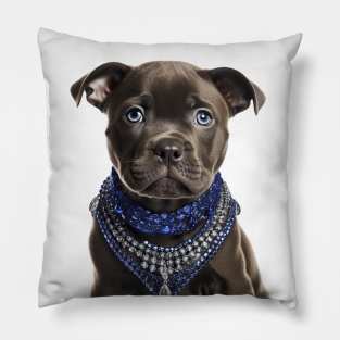 Jewelled Staffy Pillow