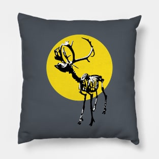 Skeleton reindeer Pillow