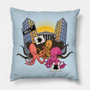 Octopi Wall Street Pillow