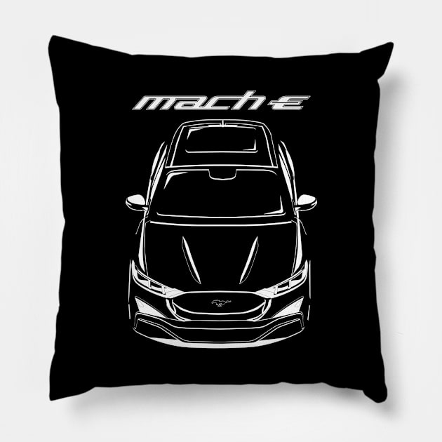 Ford Mustang Mach E SUV 2021 Pillow by V8social