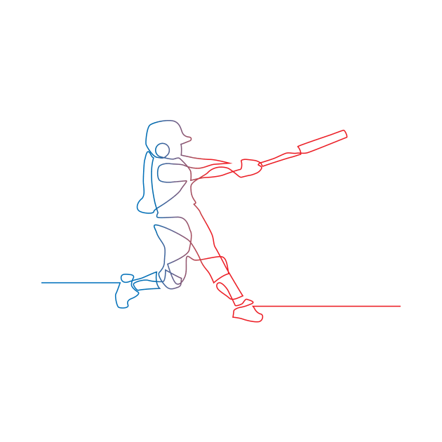 Line Art – Softball Batter by SHAngelsShop