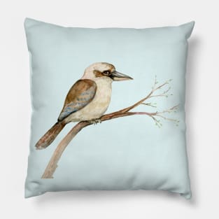 Kookaburra watercolor Pillow