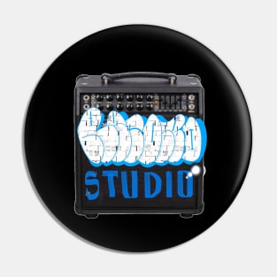 Music Record Studio Graffiti Pin