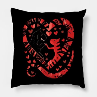 Cat Dinosaur Chaser Pillow