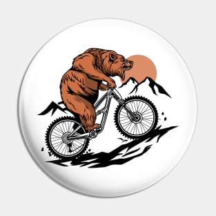 MOUNTAIN BIKE BEAR Pin