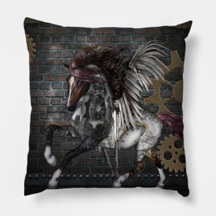 Awesome steampunk horse Pillow