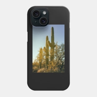 Three Saguaros Phone Case