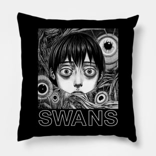 Swans ∆∆ Original Aesthetic Fan Design Pillow