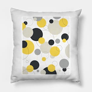 Bubbles Spring Fashion Circles 2 Var 15 on White Pillow