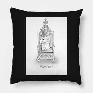 King Charles coronation bunny Pillow