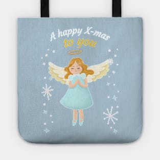 Cute Angel Merry Christmas Tote