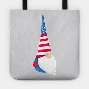 Fourth Of July, Cute Gnome, Independence Day Tote