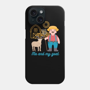 me and my goat Phone Case