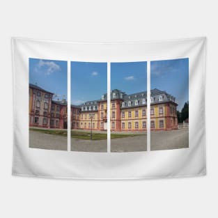 Bruchsal Palace (Schloss Bruchsal), also called the Damiansburg, is a Baroque palace complex located in the Baden-Wurttemberg. A fine Roccoco decoration. Germany Tapestry