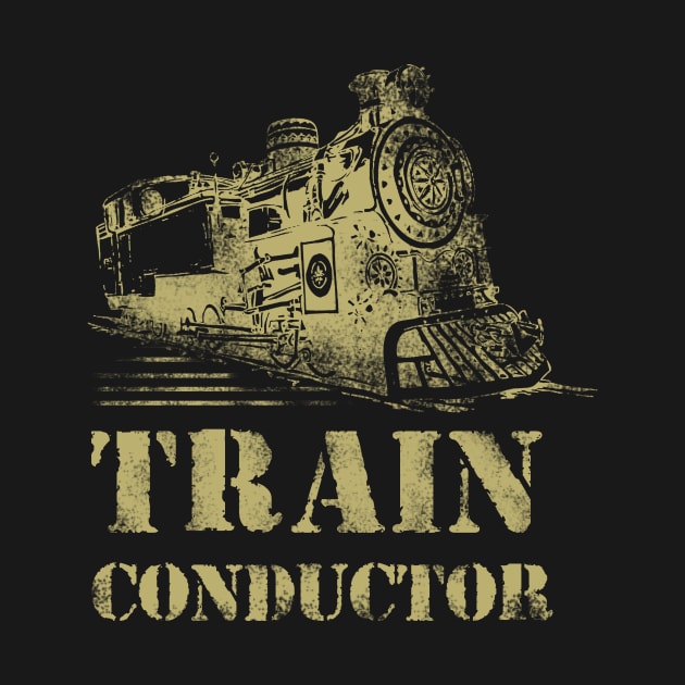 Train Conductor T-Shirt Funny Train Lover Halloween Costume by blimbercornbread