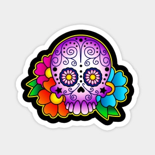 Sugar Skull Swirl Magnet