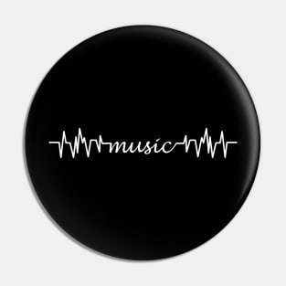 Music Heartbeat Pin