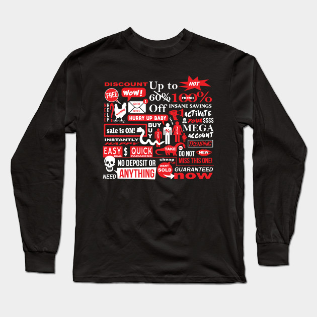 Funny Marketing Style Design Marketing Long Sleeve T Shirt
