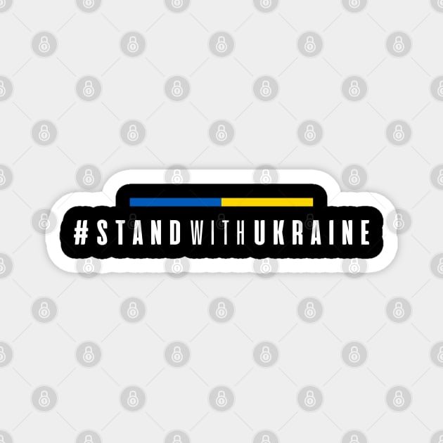 Stand with Ukraine Magnet by Myartstor 