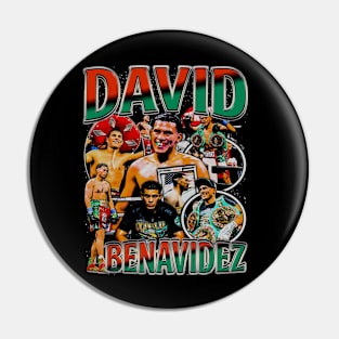 David Benavidez Vintage Bootleg Pin